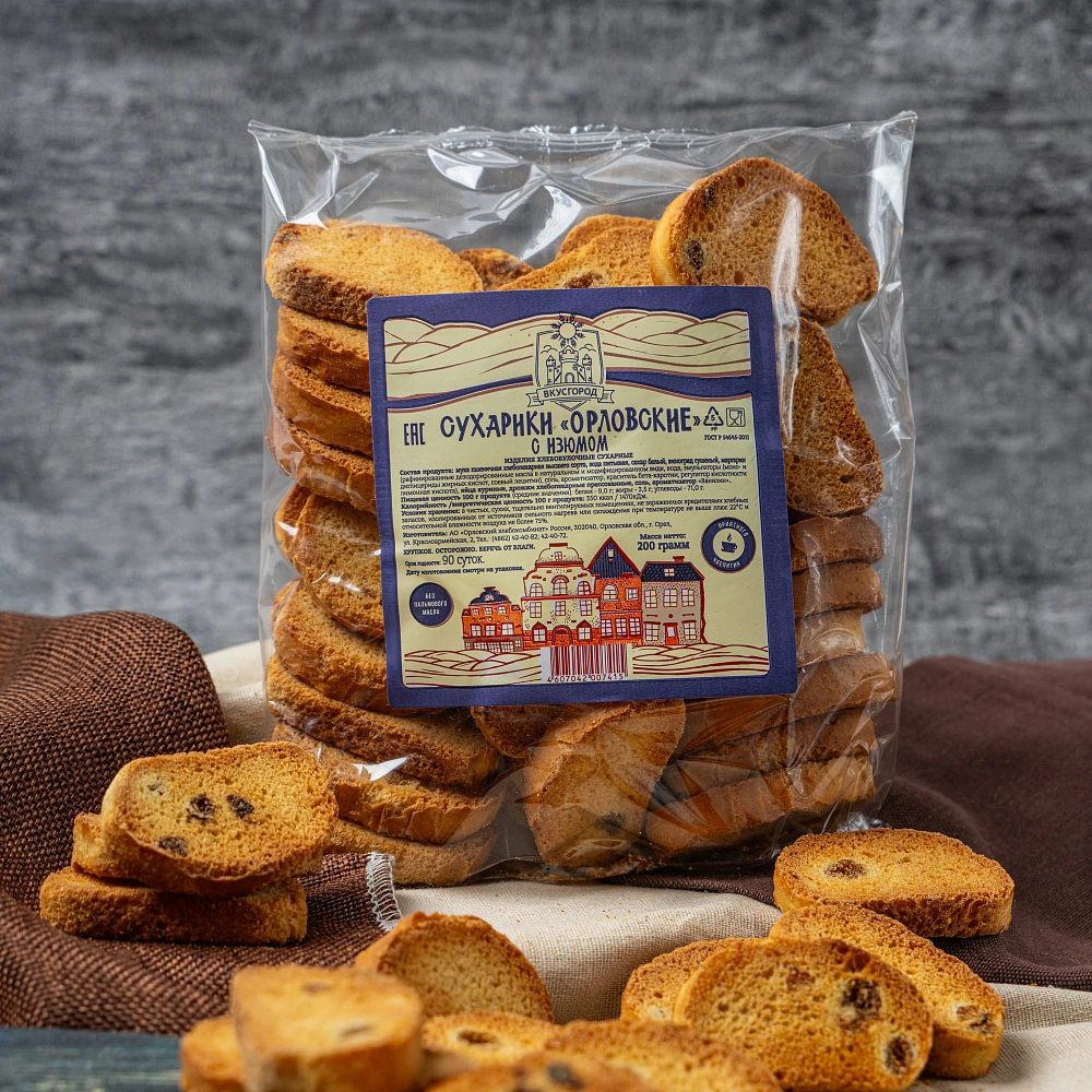 Сухарики "Орловские" с изюмом