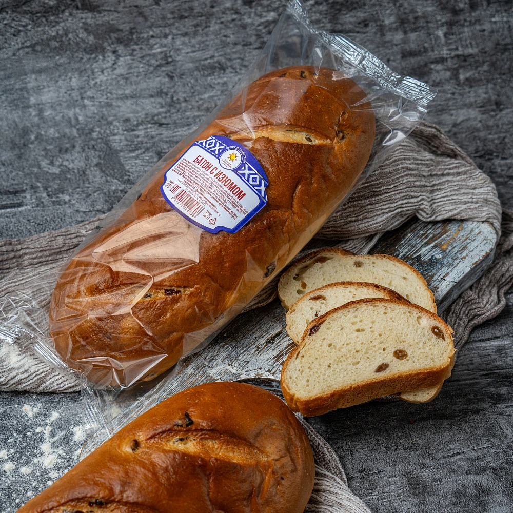 Батон с изюмом