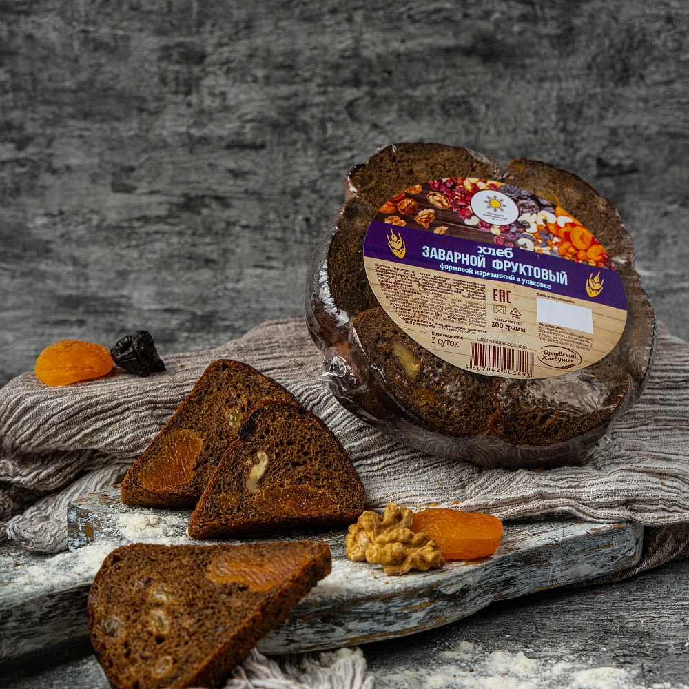 Хлеб заварной фруктовый
