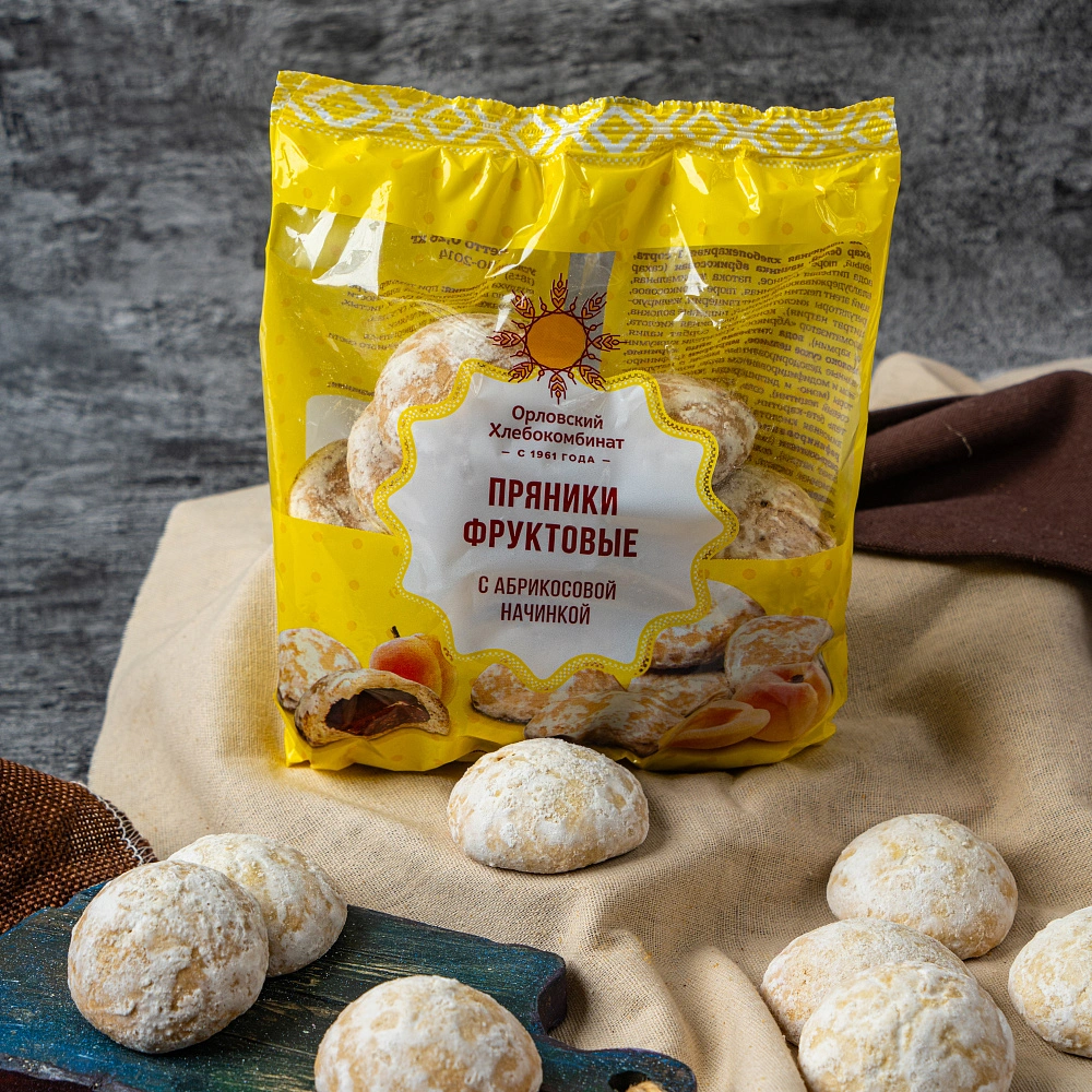 Пряники фруктовые с абрикосовой начинкой