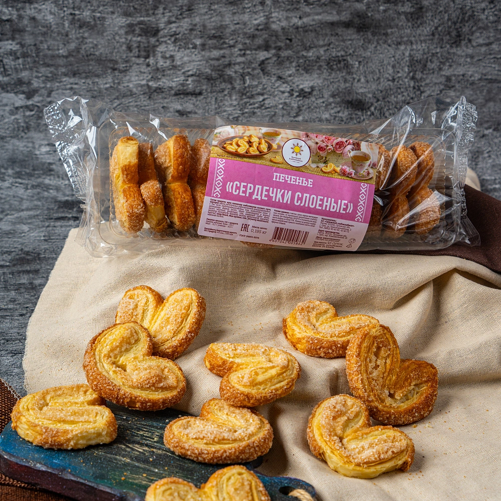 Печенье "Сердечки слоеные"