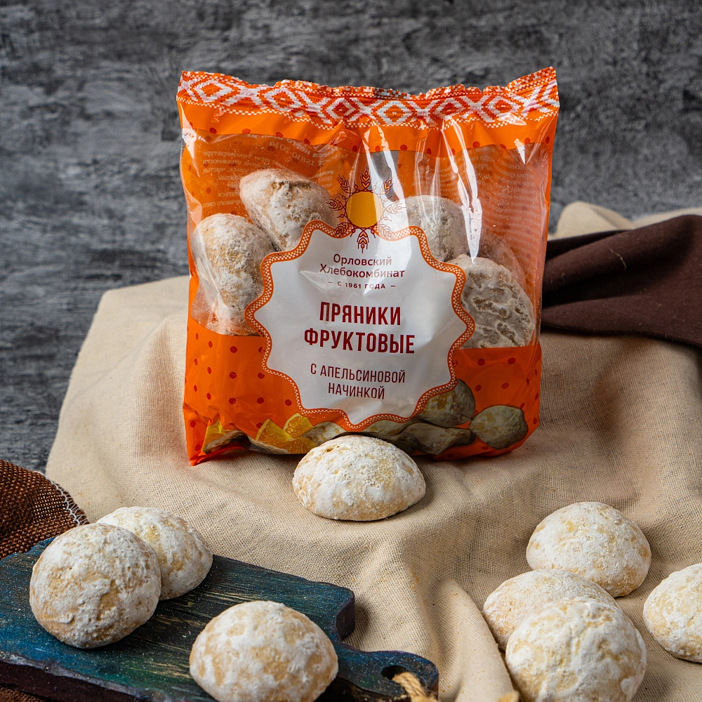 Пряники фруктовые с апельсиновой начинкой